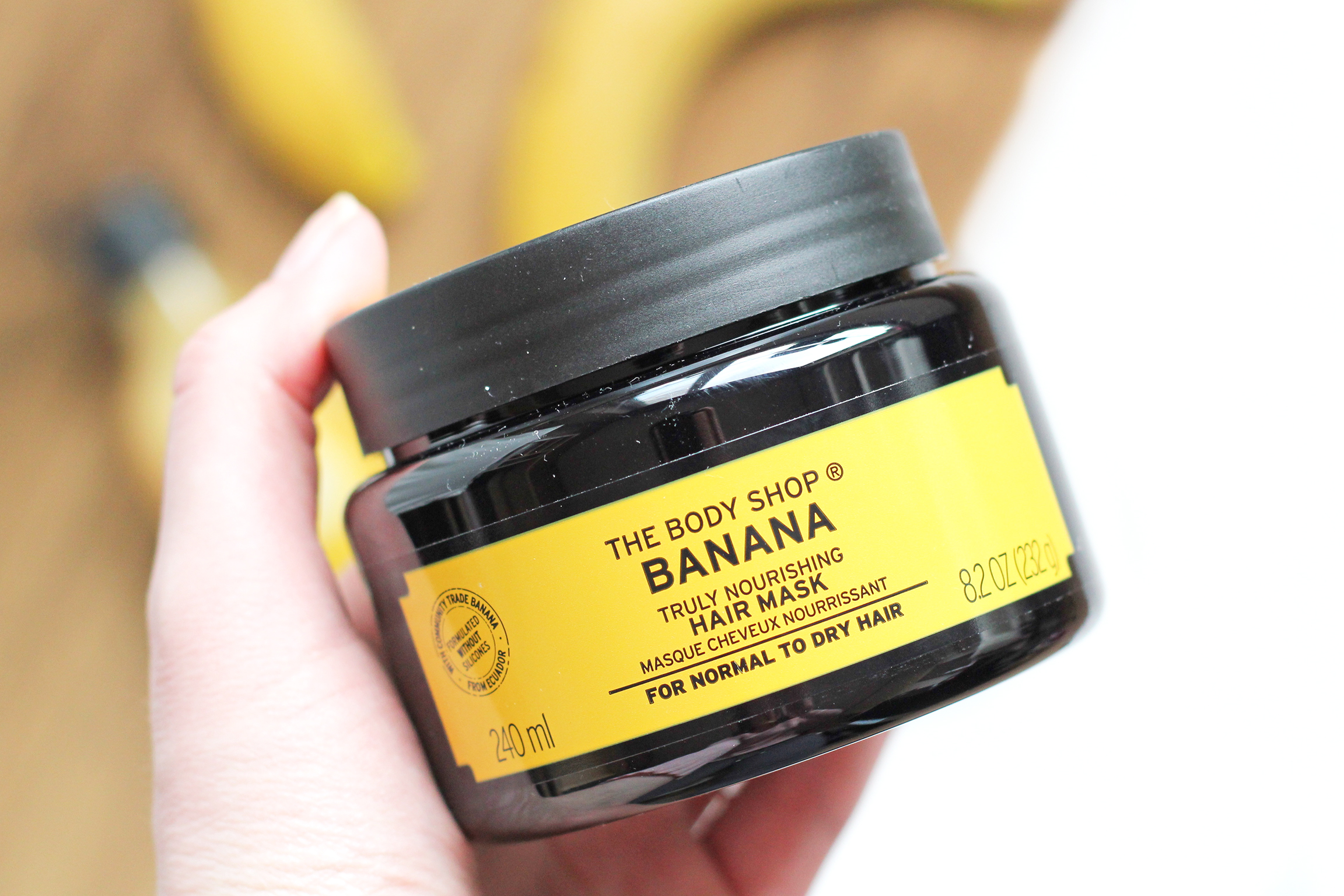 the body shop bananen haarmasker review