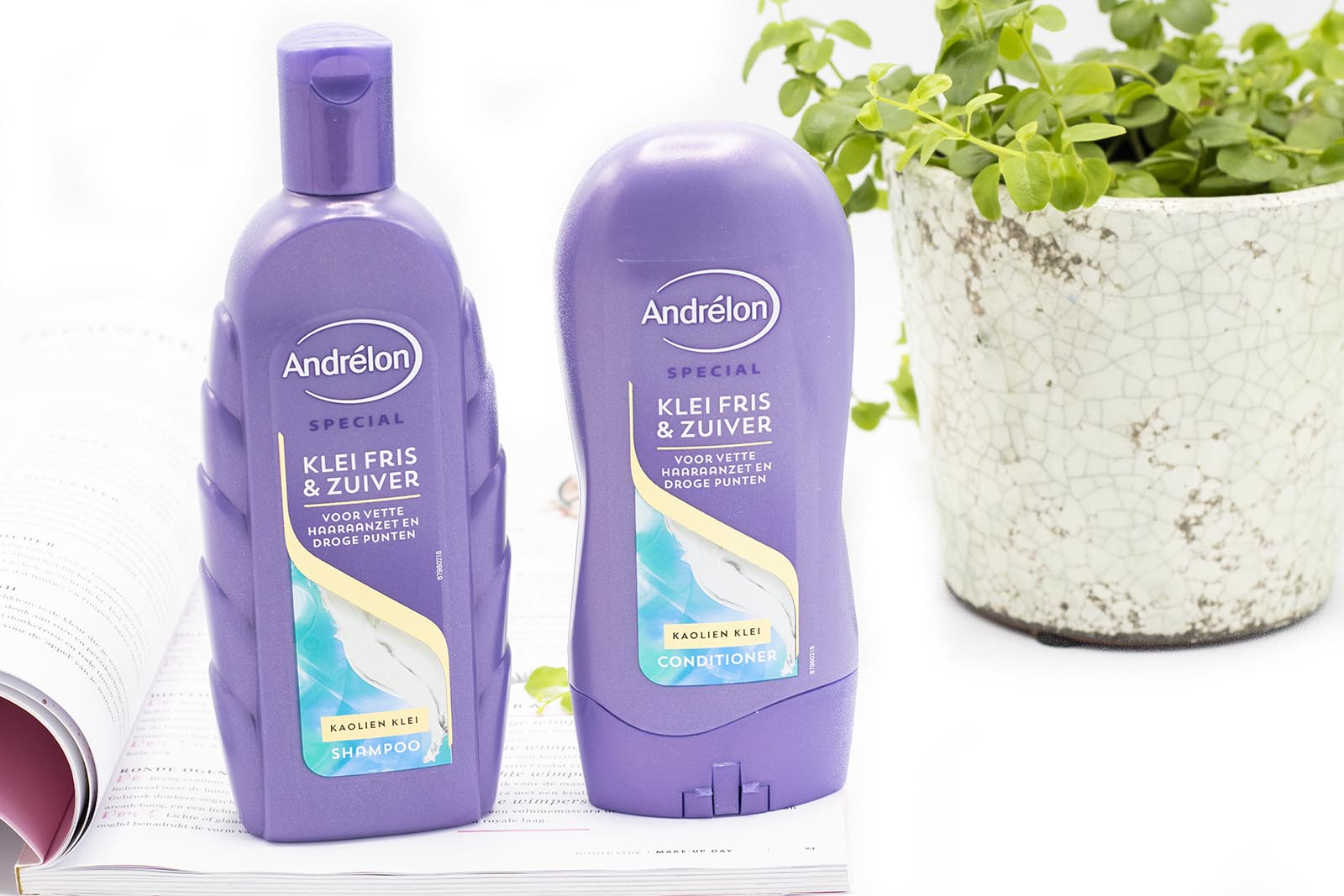 Andrélon klei fris zuiver shampoo conditioner