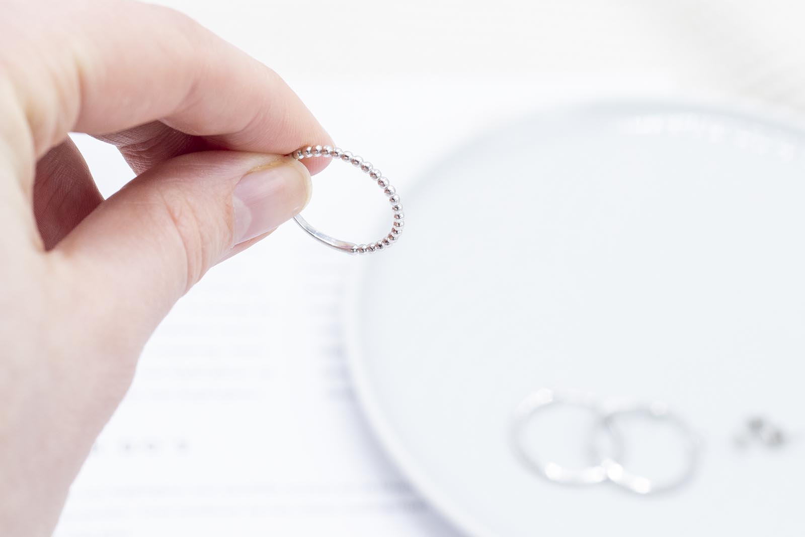 minimalistische ring zilver